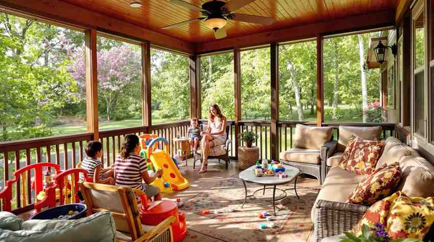 Benefits for Homeowners With Porch Screening