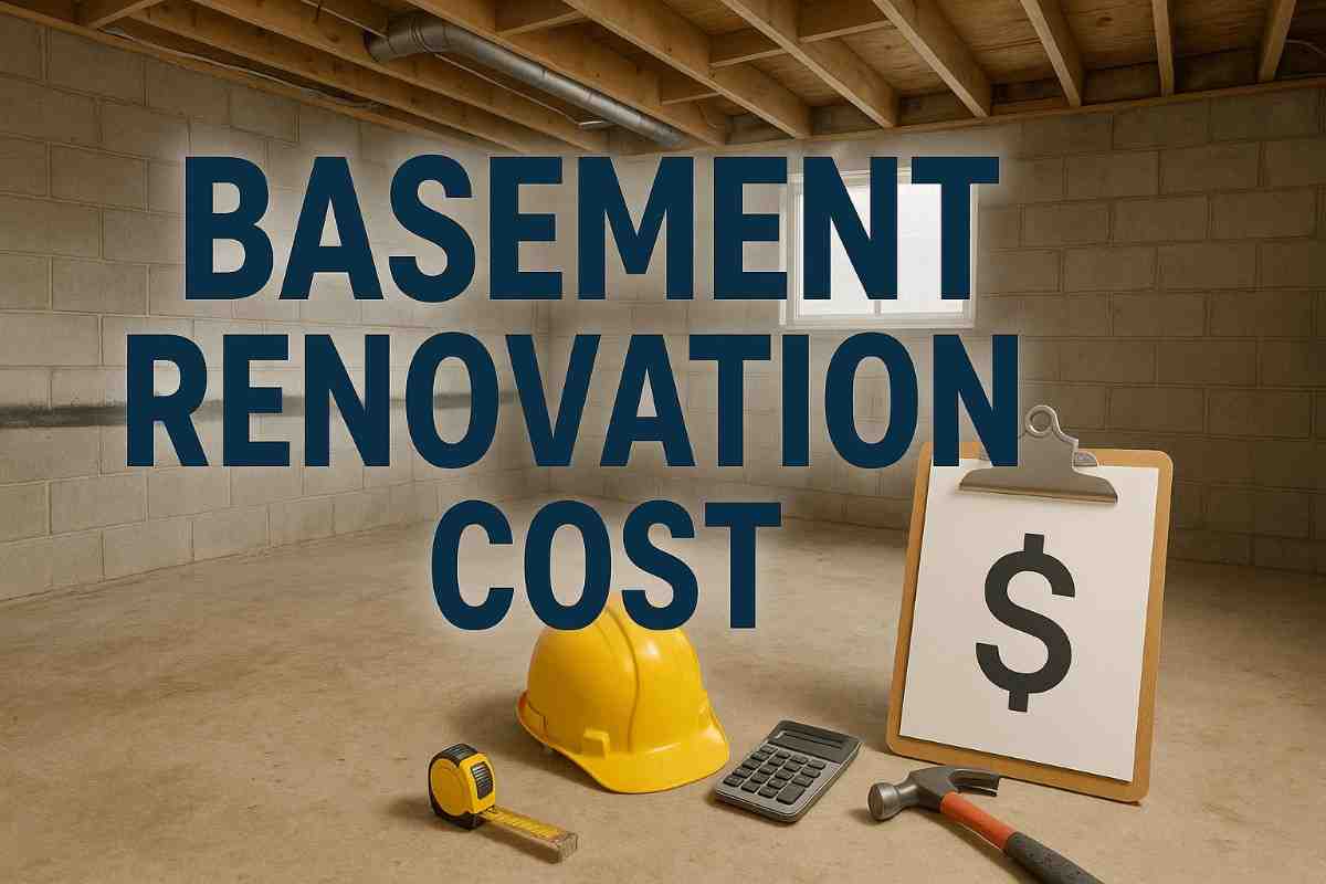 How to Estimate a Renovation Budget average cost to finish a basement