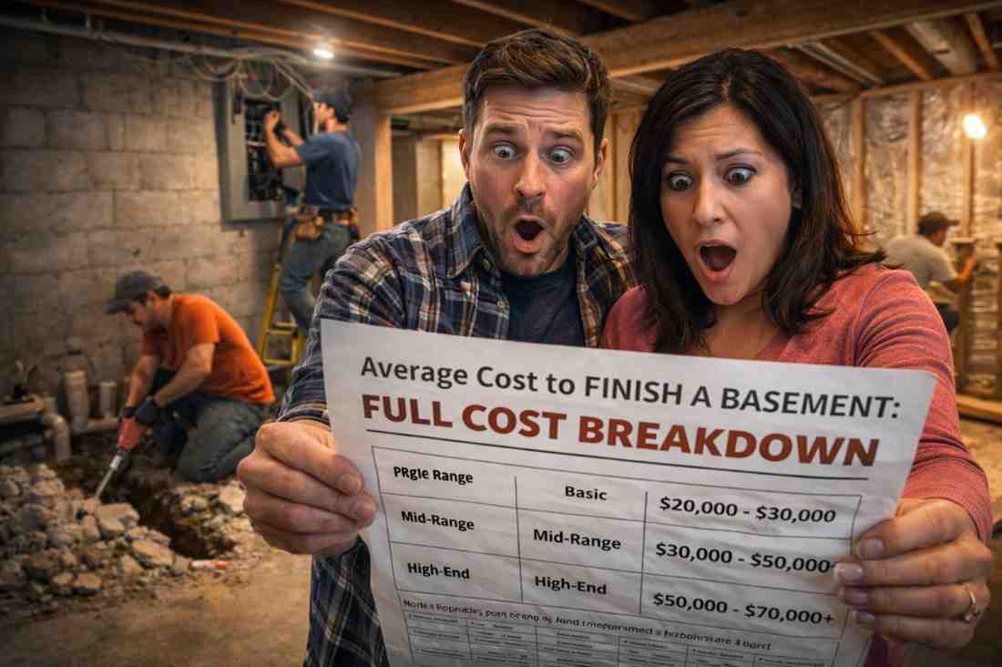 Average Cost to Finish a Basement: Full Cost Breakdown