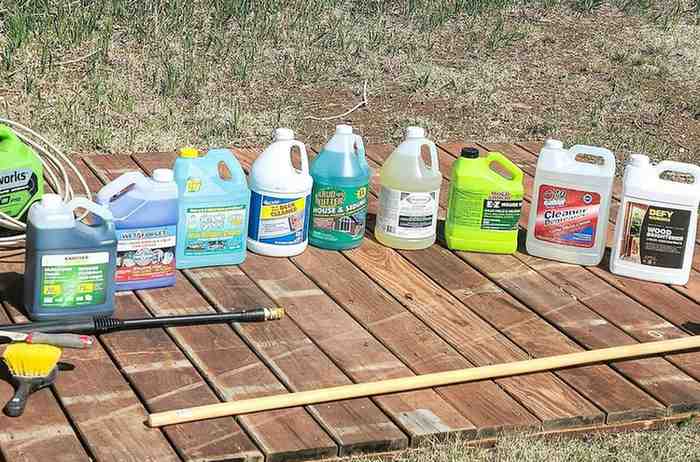 Cleaning supplies: