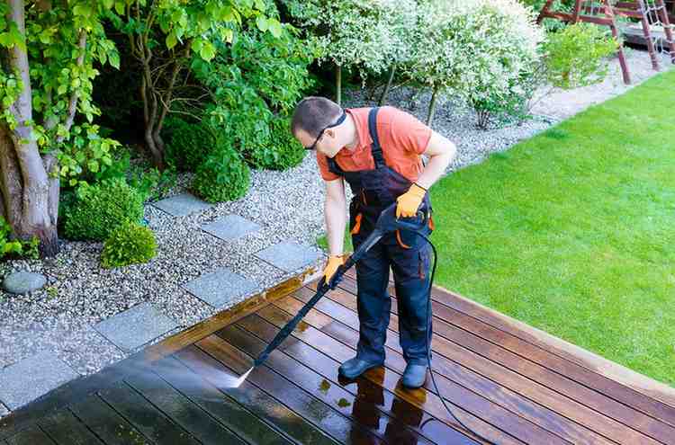 Wash a deck before damage gets worse